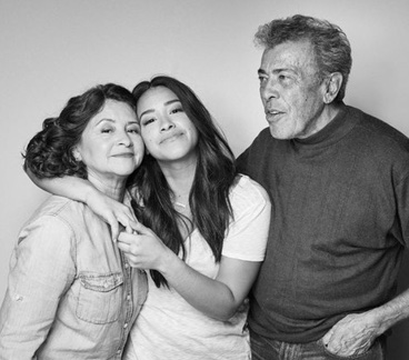 Genaro Rodriguez with his wife and daughter.